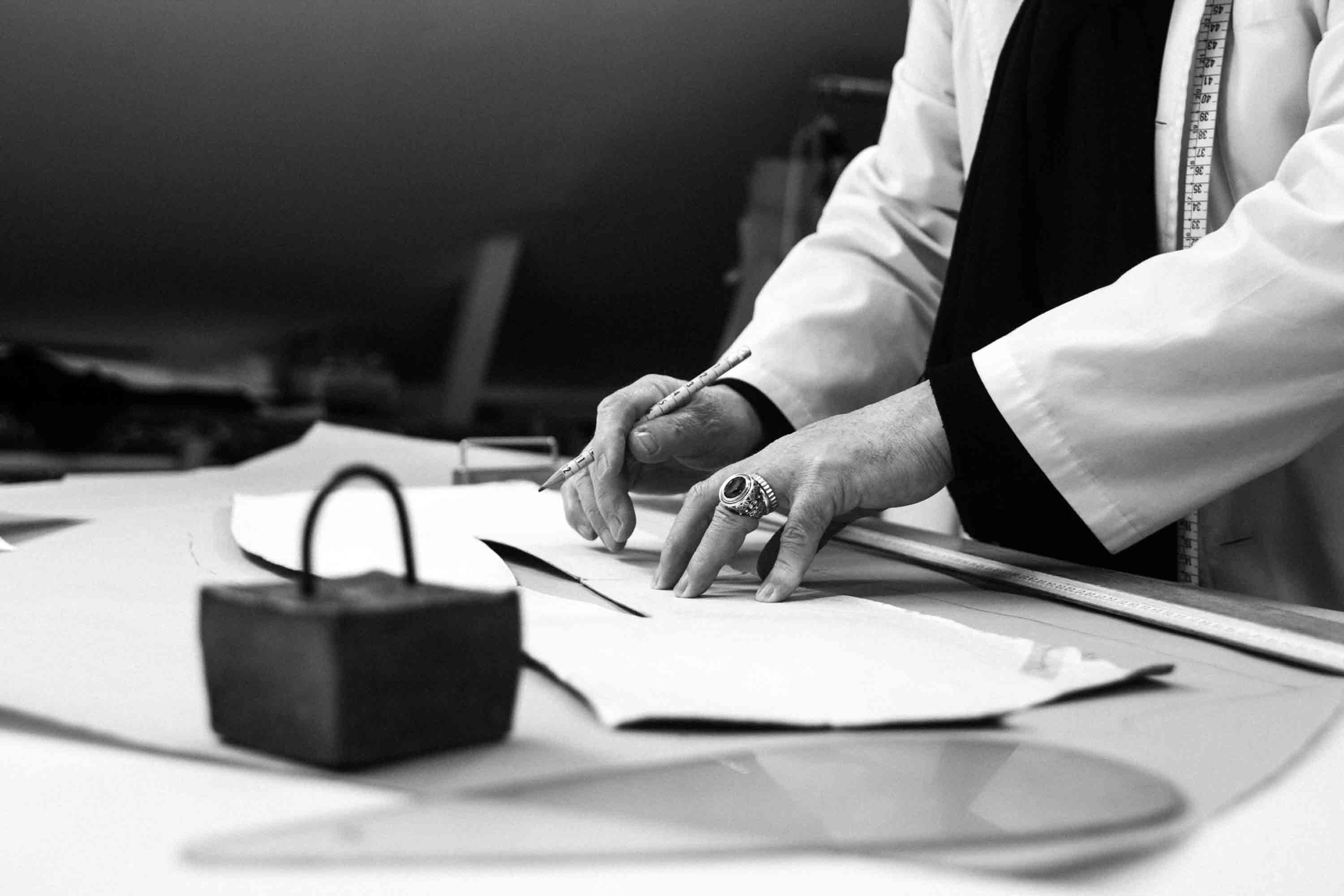 Patronaje de vestido de novia en Luis Alonso Atelier